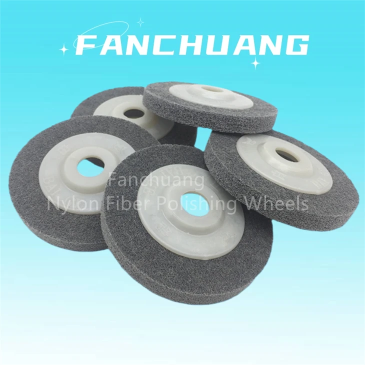 Nylon Fiber Polishing Wheel Non-woven Abrasive Metal Grinding Disc