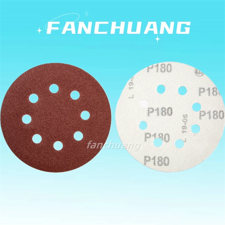 Self Adhesive Sandpaper Wet Sanding Discs 5 Inch 125mm 8Holes