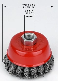 75mm wire brush wheel for grinder